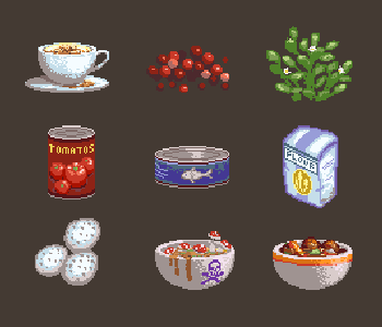 Pixel Art Ingredients